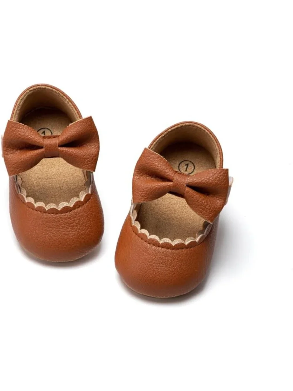 Adorable Infant Baby Girls' Bow Mary Jane Ballet Flats - Perfect First Walkers!